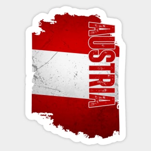 Austria flag, austrian pride Sticker
